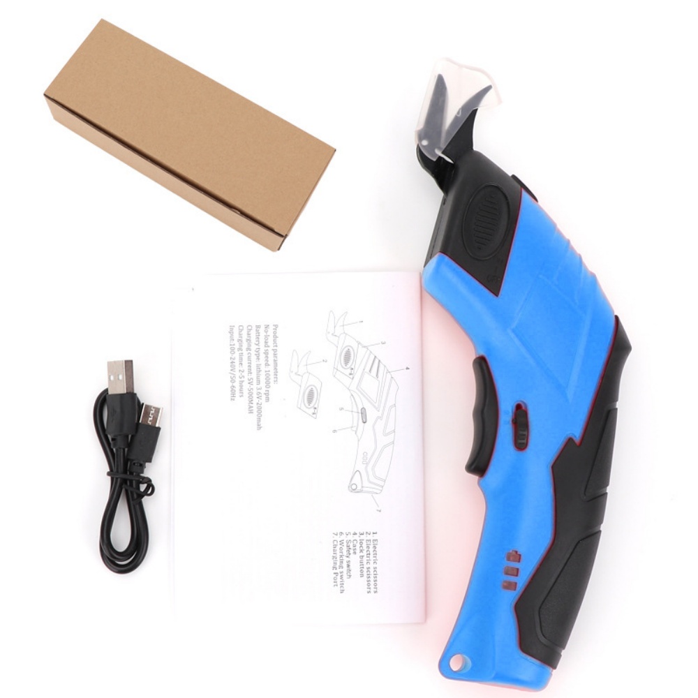 Leatherworking Equipment - 3.6V 전기 가위 직물 절단기 가죽