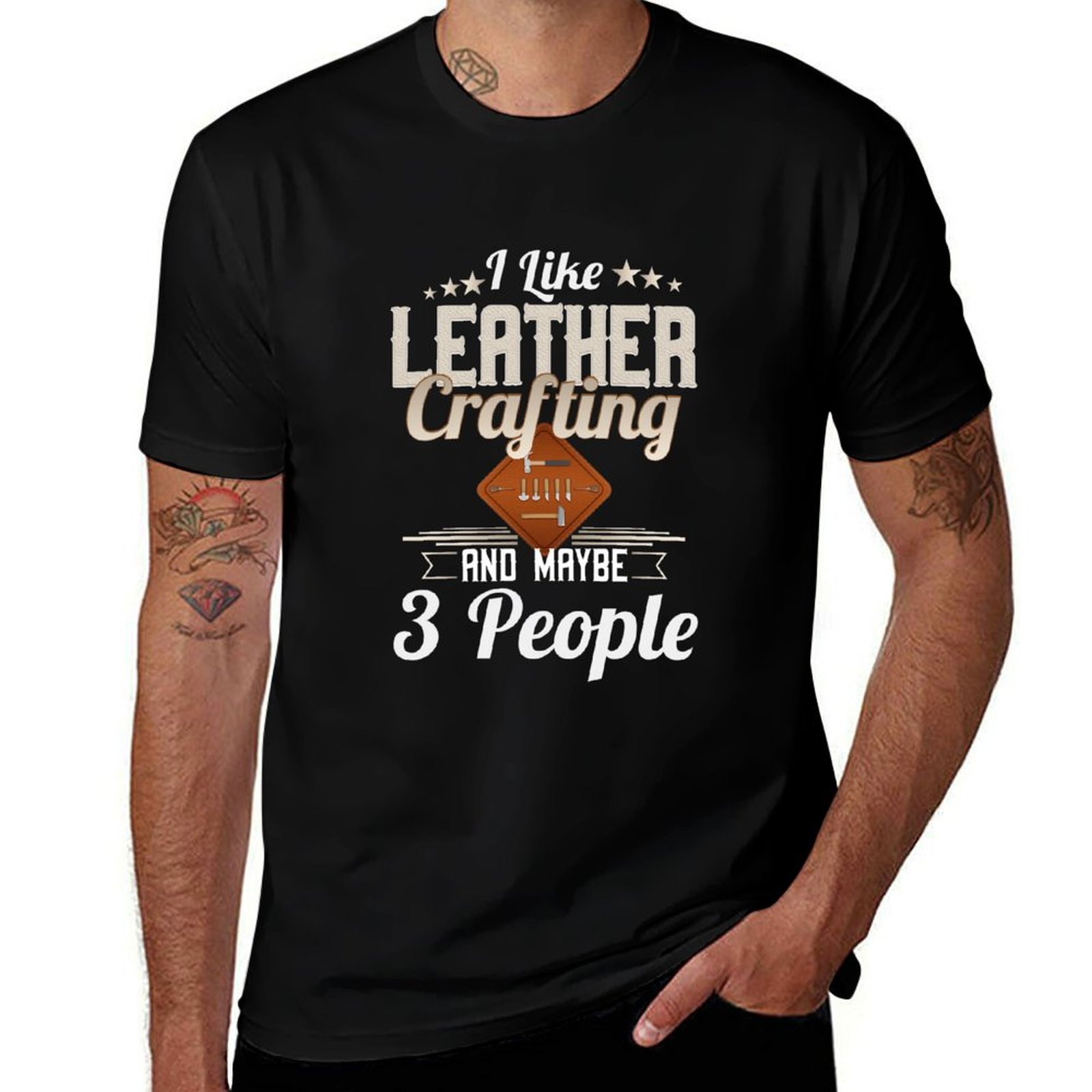 Leatherwork Art - 가죽 공예 가죽 작업 선물 티셔츠
