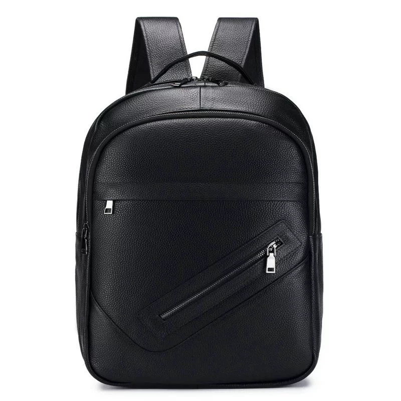 블랙 정품 가죽 노트북 배낭 남성용 멀티 지퍼 포켓 비 - Leather Work Rucksack Mens 리뷰 및 가격