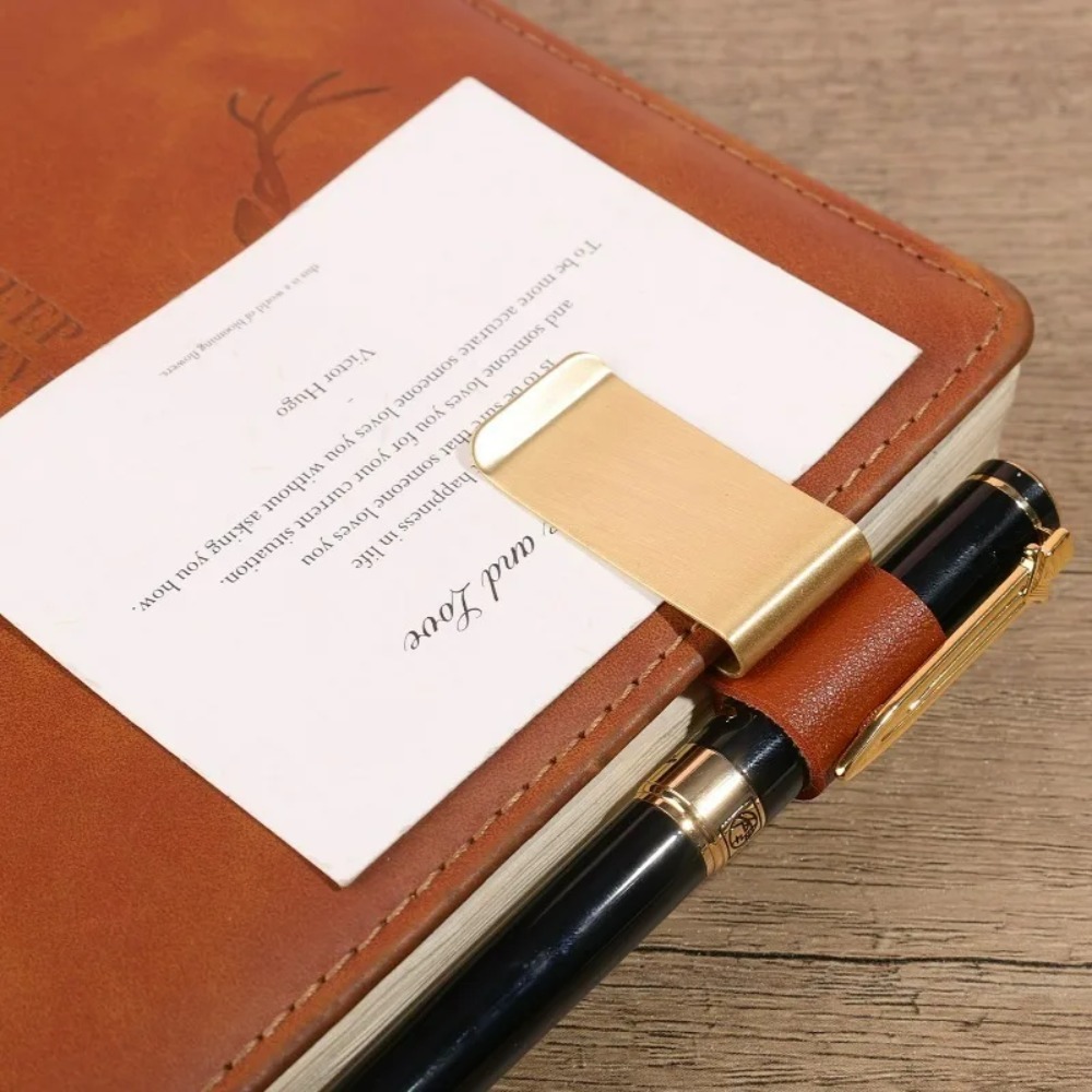 수제 가죽 황동 스테인리스 펜 홀더 클립 저널 노트북  - Leather Work Folder 리뷰 및 가격