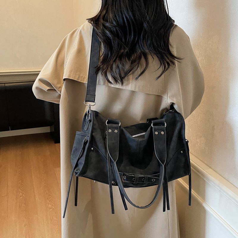 PU 가죽 심플 베개형 숄더백 솔리드 컬러 벨트 버클  - Leather Works Belt 리뷰 및 가격