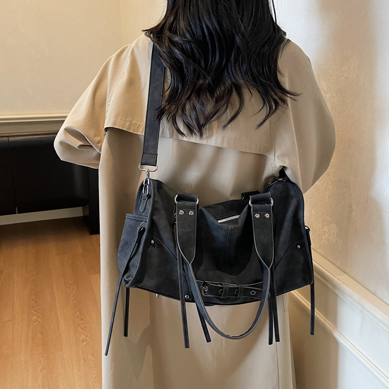 PU 가죽 심플 베개형 숄더백 솔리드 컬러 벨트 버클  - Leather Works Belt 리뷰 및 가격