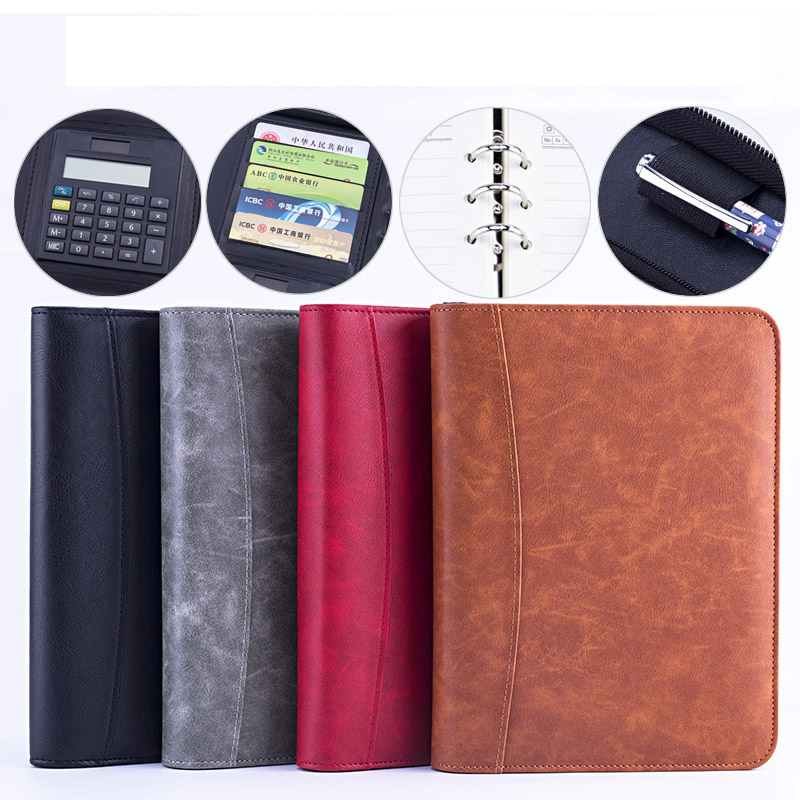 A5 Padfolio 파일 폴더 문서 가방 (계산기 포 - Leather Work Folder 리뷰 및 가격