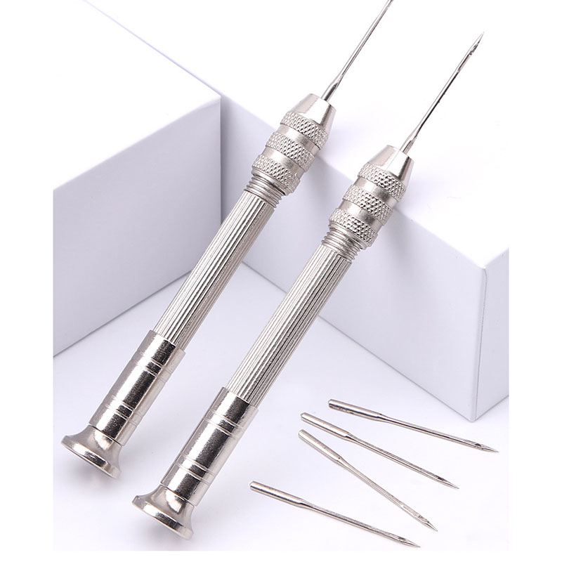 가죽 바느질 송곳 세트 교체 가능한 다기능 신발 수리  - Leatherwork Punching Tool 리뷰 및 가격