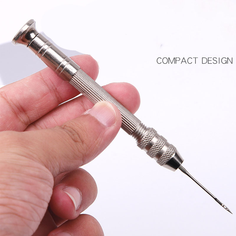 가죽 바느질 송곳 세트 교체 가능한 다기능 신발 수리  - Leatherwork Punching Tool 리뷰 및 가격