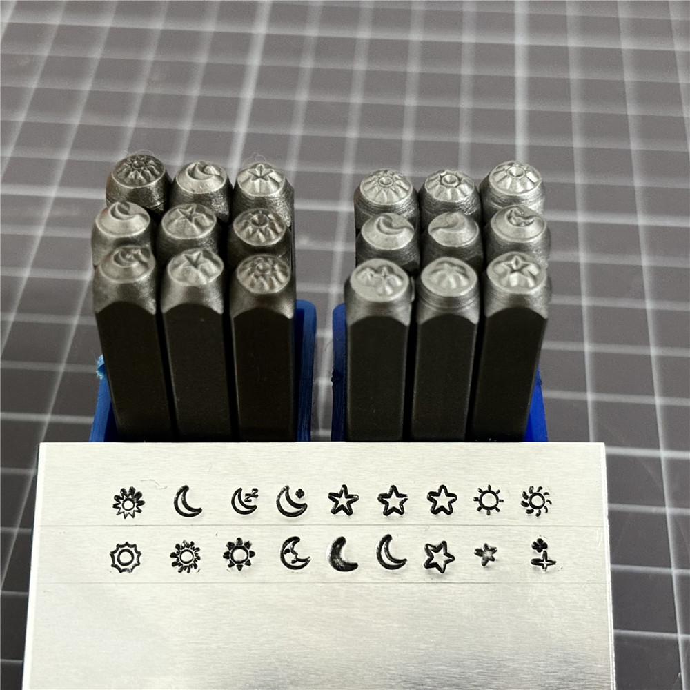 달 별 태양 디자인 로고 금속 스탬프, 선샤인 디자인, - Leatherwork Punching Tool 리뷰 및 가격